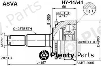  ASVA part HY14A44 Joint Kit, drive shaft