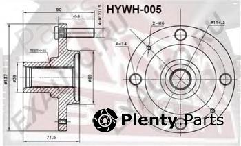  ASVA part HYWH005 Wheel Hub