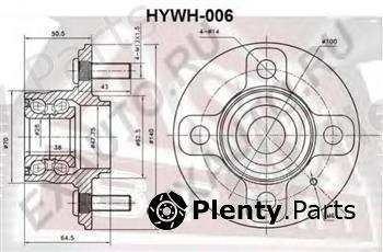  ASVA part HYWH-006 (HYWH006) Wheel Bearing Kit