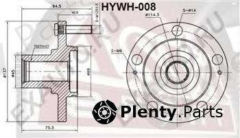  ASVA part HYWH008 Wheel Hub