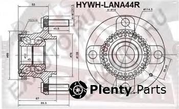  ASVA part HYWH-LANA44R (HYWHLANA44R) Wheel Bearing Kit