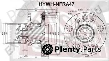 ASVA part HYWHNFRA47 Wheel Bearing Kit