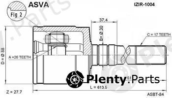  ASVA part ISIR1004 Replacement part