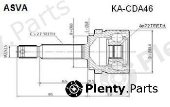 ASVA part KA-CDA46 (KACDA46) Joint Kit, drive shaft