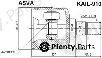  ASVA part KAIL910 Replacement part