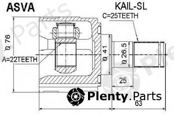  ASVA part KAIL-SL (KAILSL) Replacement part