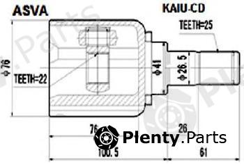  ASVA part KAIU-CD (KAIUCD) Joint Kit, drive shaft