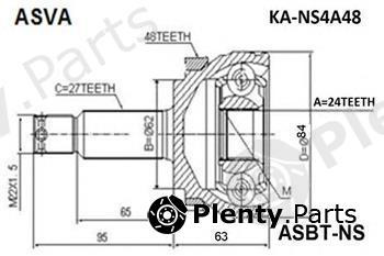  ASVA part KA-NS4A48 (KANS4A48) Joint Kit, drive shaft