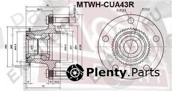  ASVA part MTWHCUA43R Wheel Bearing Kit