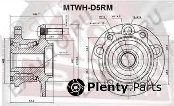 ASVA part MTWH-D5RM (MTWHD5RM) Wheel Bearing Kit