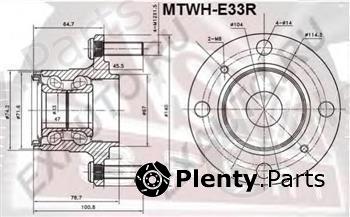  ASVA part MTWH-E33R (MTWHE33R) Wheel Bearing Kit