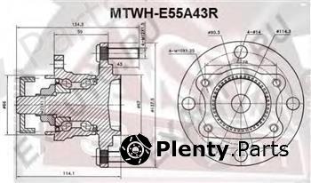 ASVA part MTWHE55A43R Wheel Bearing Kit