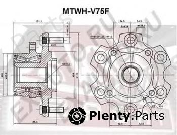  ASVA part MTWHV75F Wheel Bearing