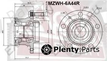  ASVA part MZWH-6A44R (MZWH6A44R) Wheel Bearing Kit