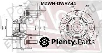  ASVA part MZWHDWRA44 Wheel Bearing Kit