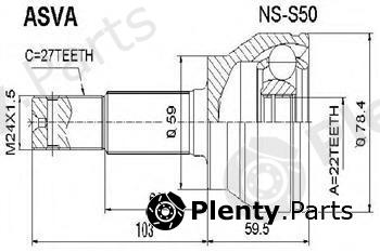  ASVA part NSS50 Joint Kit, drive shaft