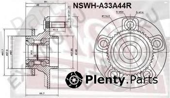  ASVA part NSWHA33A44R Wheel Bearing Kit