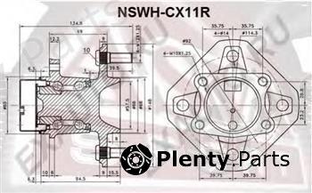  ASVA part NSWH-CX11R (NSWHCX11R) Wheel Bearing Kit