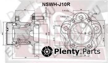  ASVA part NSWH-J10R (NSWHJ10R) Wheel Bearing Kit