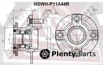  ASVA part NSWHP11A44R Wheel Bearing Kit