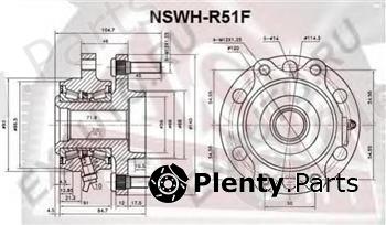  ASVA part NSWHR51F Wheel Bearing Kit