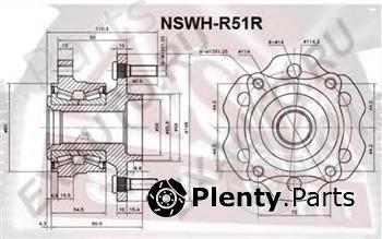  ASVA part NSWH-R51R (NSWHR51R) Wheel Hub