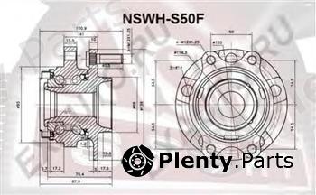  ASVA part NSWH-S50F (NSWHS50F) Wheel Hub