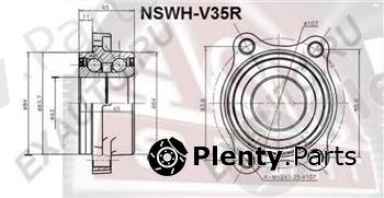  ASVA part NSWHV35R Wheel Bearing Kit