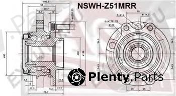  ASVA part NSWH-Z51MRR (NSWHZ51MRR) Wheel Bearing Kit