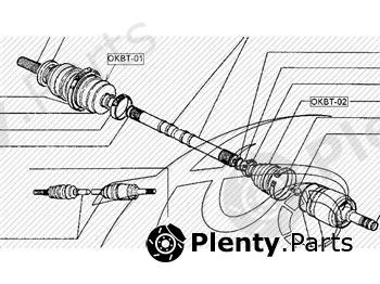  ASVA part OKBT01 Bellow Set, drive shaft