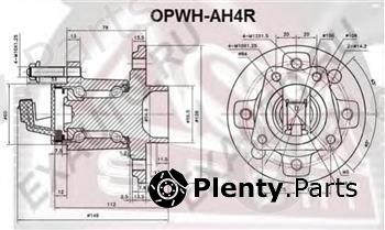  ASVA part OPWHAH4R Wheel Bearing Kit