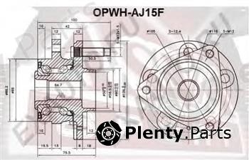  ASVA part OPWHAJ15F Wheel Bearing Kit