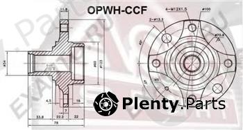  ASVA part OPWHCCF Wheel Hub