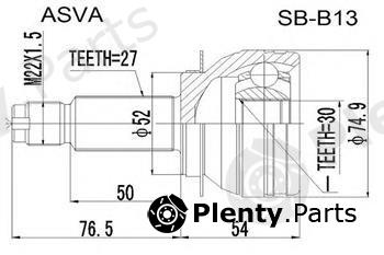  ASVA part SB-B13 (SBB13) Joint Kit, drive shaft