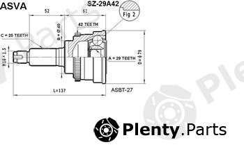  ASVA part SZ-29A42 (SZ29A42) Replacement part