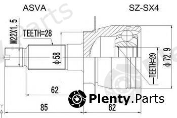  ASVA part SZSX4 Joint Kit, drive shaft