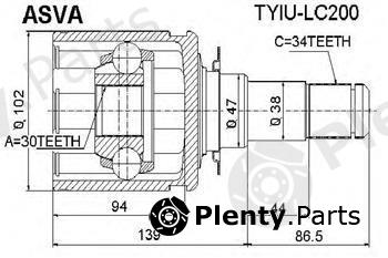 ASVA part TYIULC200 Joint Kit, drive shaft