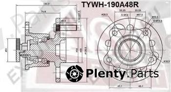  ASVA part TYWH190A48R Wheel Bearing Kit