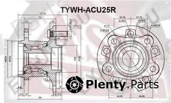  ASVA part TYWHACU25R Wheel Bearing Kit