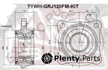  ASVA part TYWH-GRJ120FM-KIT (TYWHGRJ120FMKIT) Wheel Bearing Kit