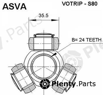  ASVA part VOTRIPS80 Replacement part