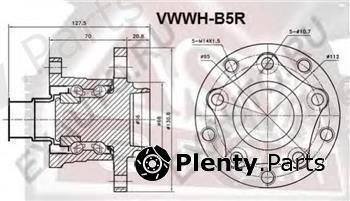  ASVA part VWWHB5R Wheel Bearing Kit