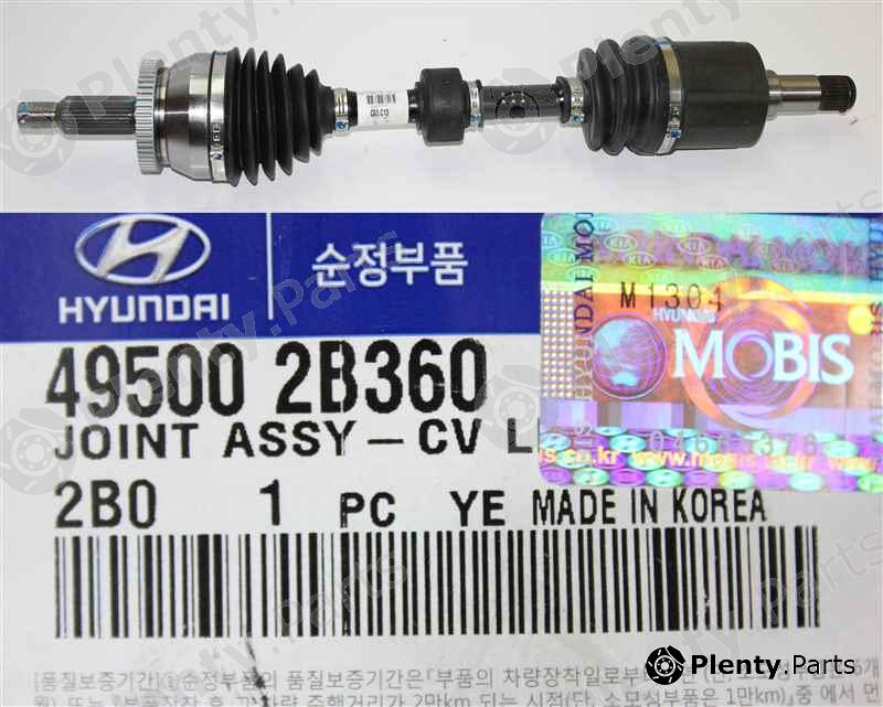 Genuine HYUNDAI / KIA (MOBIS) part 495002B360 Joint Kit, drive shaft