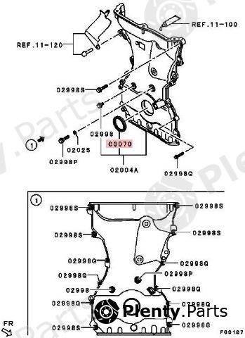 Genuine MITSUBISHI part 1052A149 Shaft Seal, crankshaft