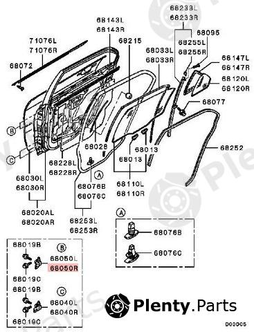 Genuine MITSUBISHI part MB546472 Replacement part
