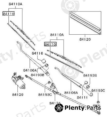 Genuine MITSUBISHI part MR300006 Replacement part