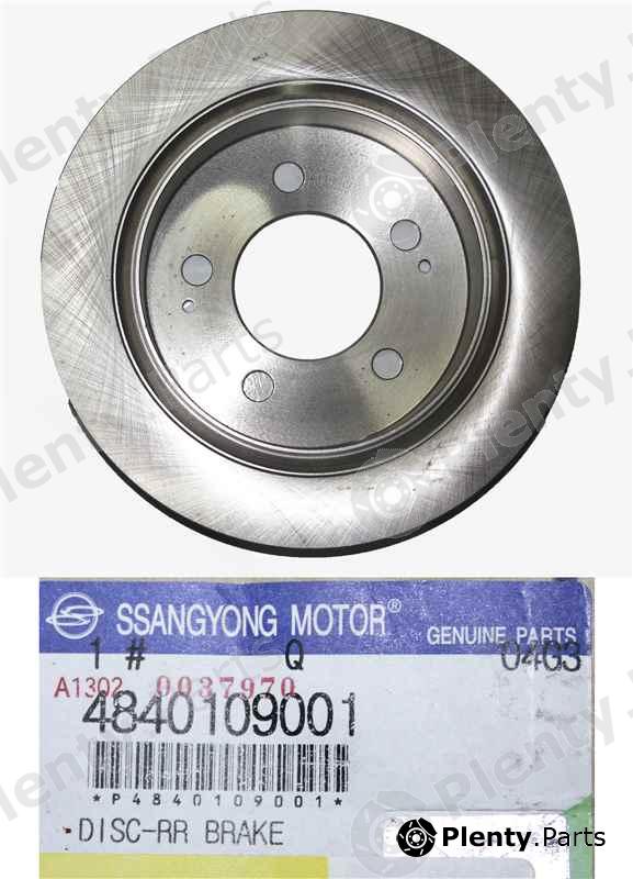 Genuine SSANGYONG part 4840109001 Brake Disc