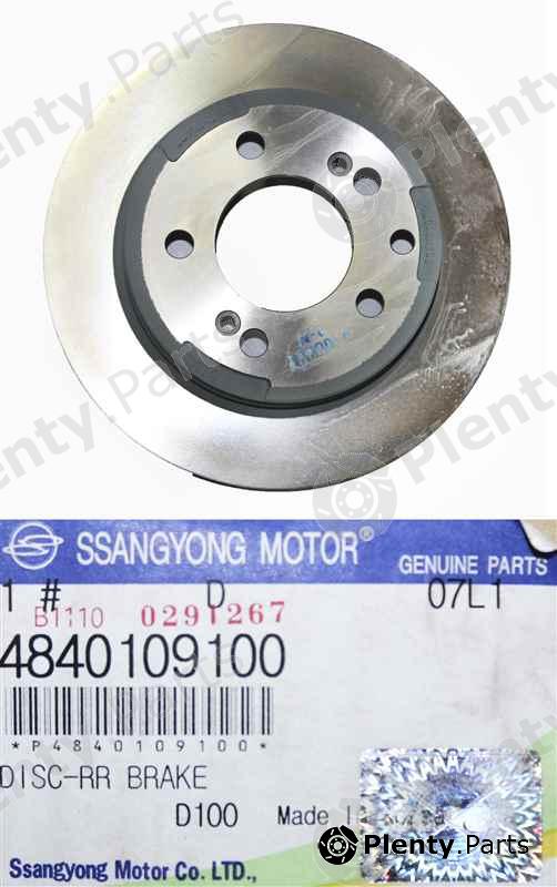 Genuine SSANGYONG part 4840109100 Brake Disc