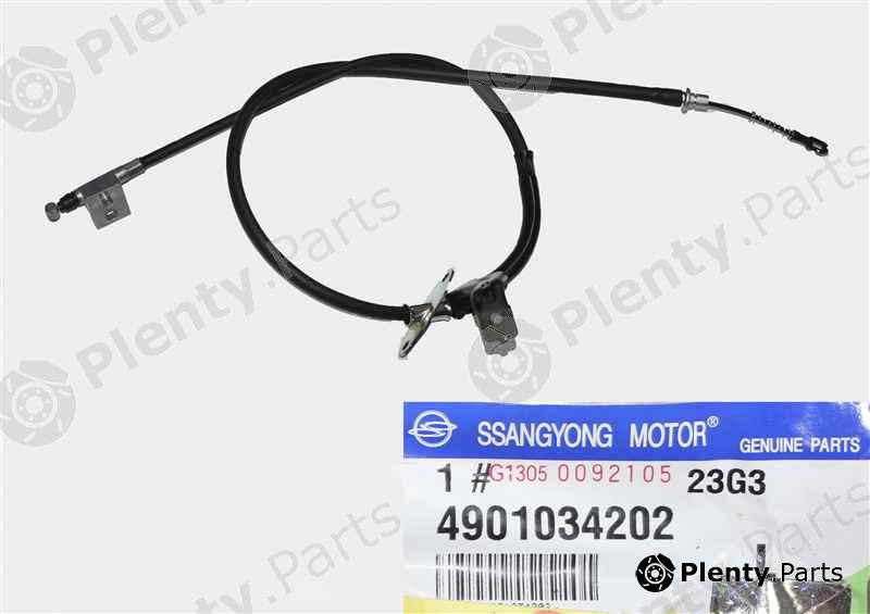 Genuine SSANGYONG part 4901034202 Cable, parking brake