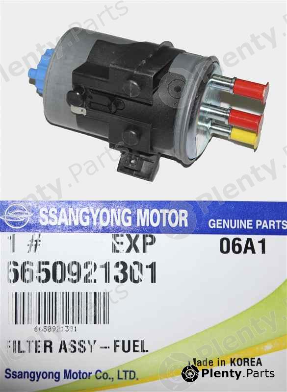 Genuine SSANGYONG part 6650921301 Fuel filter